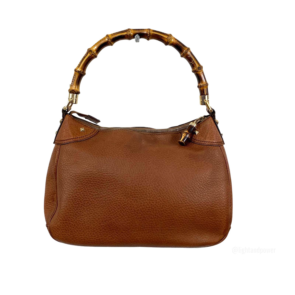 Gucci Bamboo Top Handle Leather Shoulder Bag  EUC - Picture 2 of 15